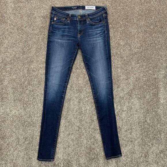 AG Womens The Legging Super Skinny Jeans Size 26 R Blue Low Rise Made in USA EUC - Picture 4 of 15